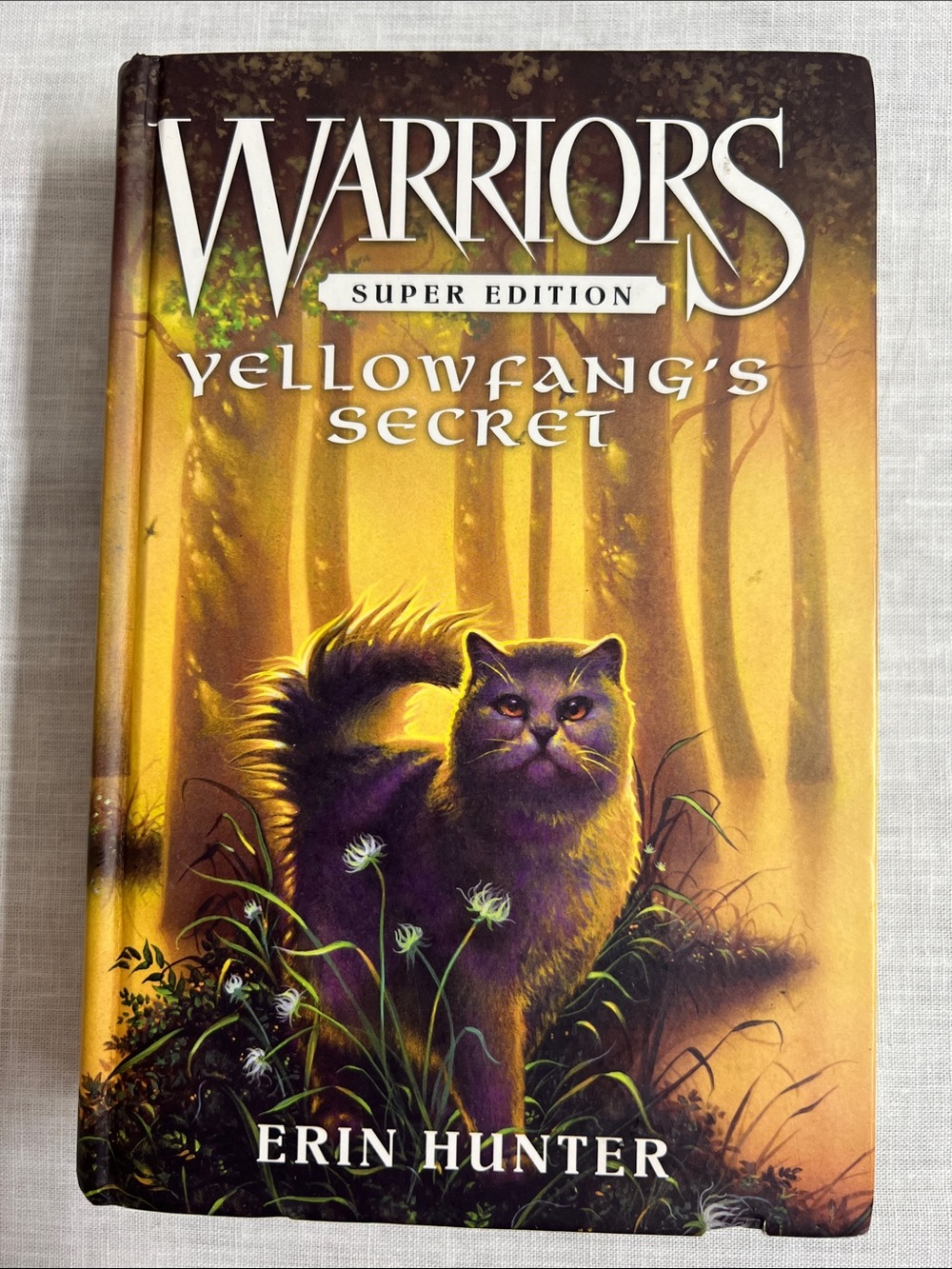 🌞 Warriors Super Edition - Yellowfang's Secret (Black & Cream) Hardcover Book